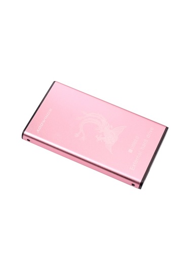 Addwıngs 2.5'' Taşınabilir 160gb Harici Sabit Disk Mobil Usb3.0 Hdd Yüksek Güvenlik/otomatik Kopyalama/masaüstü Dizüstü Bilgisayarla Uyumlu, Pembe