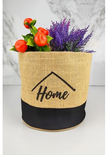 Digithome Hasır Çok Amaçlı Düzenleyici Organizer Mini Yuvarlak Saksılık Siyah - Cly-j1026