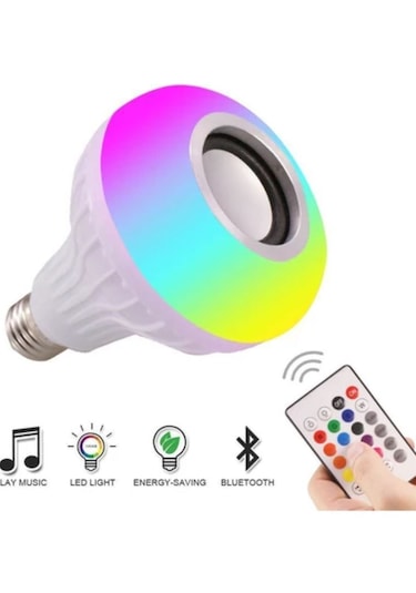 Led Hightek Gece Lambası Bluetooth Hoparlör Rgb Ledli Lamba Kuman
