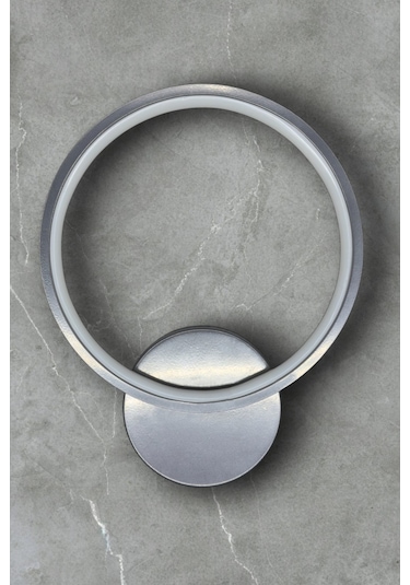 Aura Gri Renk Gün Işığı Ledli Hol - Banyo Mutfak Duvar Aplik Gri