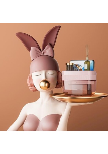 Siyah Dayanıklı Doku Kutusu Suya Dayanıklı Çift Katmanlı Depolama Siyah