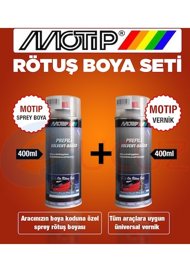 Motip Hyundai Kod:Cs Gümüş Rötuş Sprey Boya Seti (523742604)