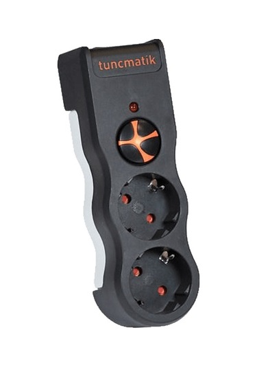 Tuncmatik Powersurge Enerji Koruma Prizi 2'li Siyah