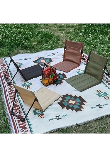 Trendooze Gaojunshop01 Siyah Kamp Sandalyesi - Hafif Alüminyum, Bahçe Ve Plaj Kullanımı İçin Siyah