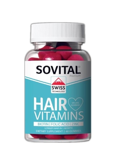 Sovital Hair Vitamins Saç Için Takviye Edici Vitamin 60 Gummy