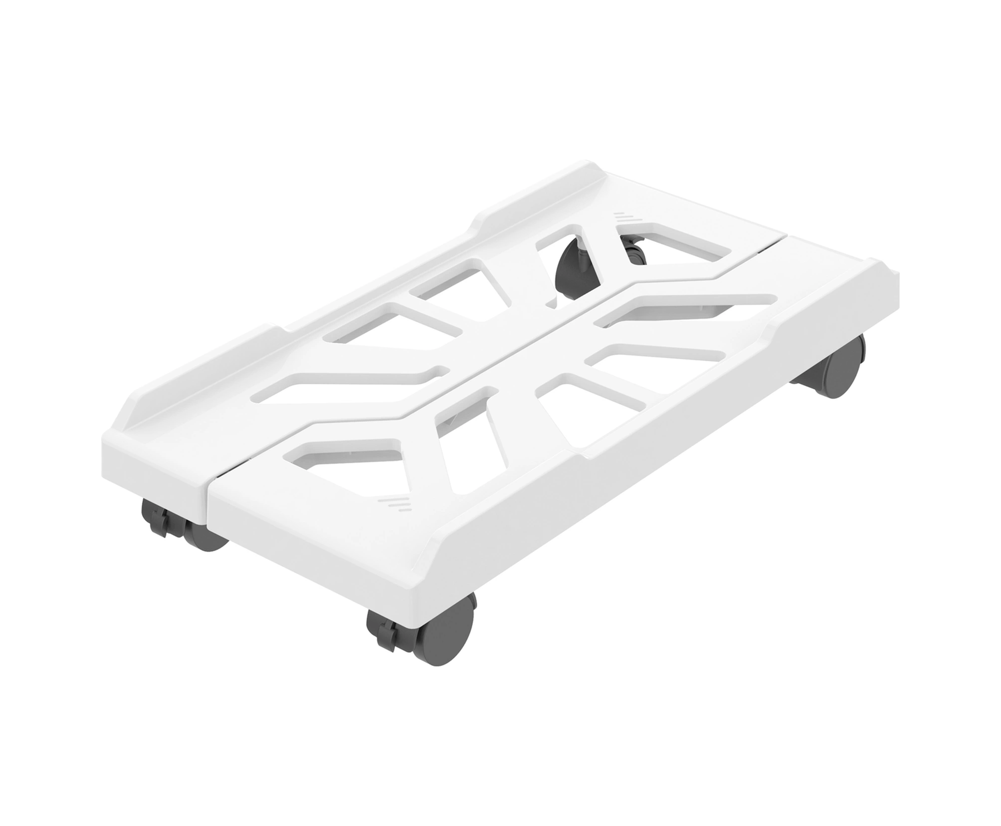 Yuntech01 Mobil Bilgisayar Kasası Standı, Ev/ofis Kullanıma Uygun, Genişlik Ayarlanabilir, Soğutma Delikleri, Frenli Tekerlekli, Aşınmaz Malzeme, Beyaz