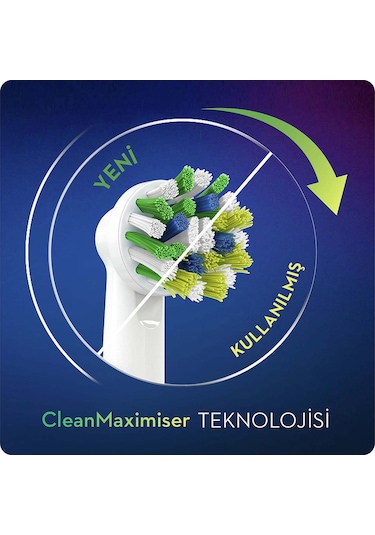 Oral-B Cross Action Clean&Maximiser Şarjlı Diş Fırçası Yedek Başlığı 4'lü