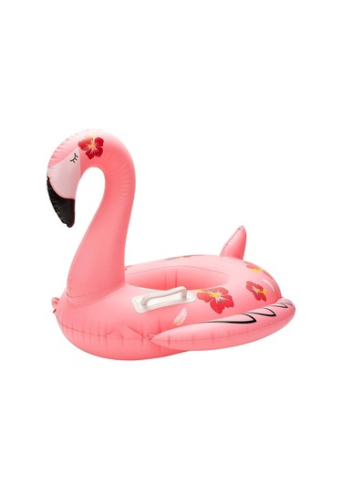 0-4 Yaş Pembe Figürlü Bebek Şişme Deniz Simidi, Çocuk Deniz Can Simidi, Tutmalı Can Simidi Pembe