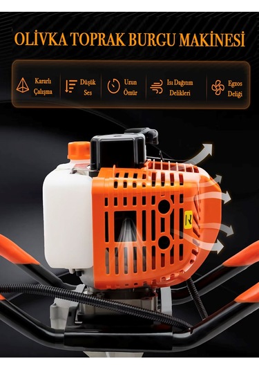 Olivka Easy Start 20 CM Uç 2.0 HP 52 CC Toprak Burgu Makinesi
