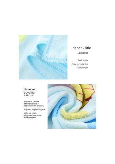 Mikrofiber Karikatür Baskılı Banyo Havlusu Emici Çocuk Büyük Havlu Banyo Örtüsü Çabuk Kuruyan Plaj Havlusu Pembe Standart