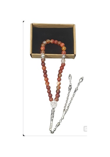 Upeka Hakiki Doğal Akik Taşı Küre Kesim Tesbih