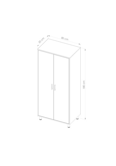 Çok Amaçlı 2 Kapılı Banyo Dolabı Beyaz