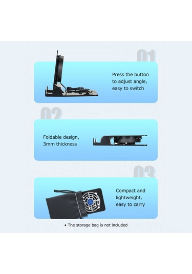 Moveevo Beyaz Cep Telefonu Ve Tablet Soğutucu Ayak, Ayarlanabilir Fanlı Stant, Düşük Gürültü, Geniş Uyumluluk