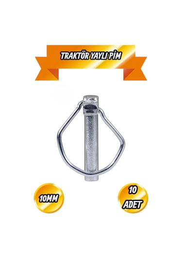 Traktör Pimi Yaylı Pim Römork Ek Pimi 10 Mm 10 Adet