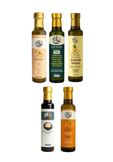 Promar 5li Lezzet Doğal  Sirkeleri 250 Ml X5 Adet
