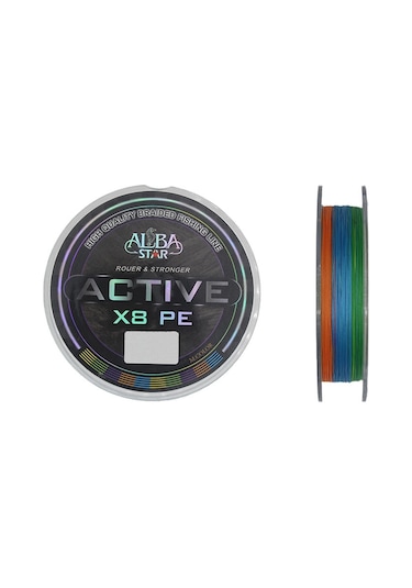 Albastar Active 8x İp Misina Multıcolor - 0.15mm - 300m - 15.6kg