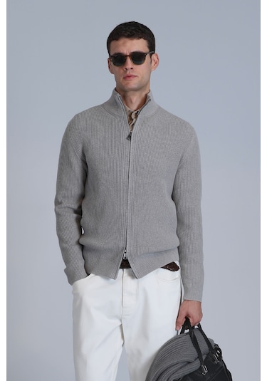 Lufian Erkek Road Hırka 112100060 Vizon Vizon