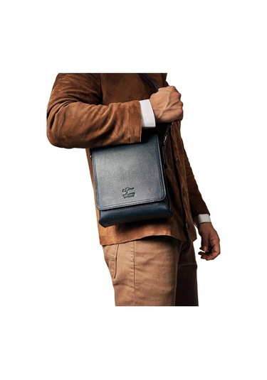 Postacı Çantası Erkek Hakiki Deri Kroko Kangaroo Kıngdom 5512-Ck