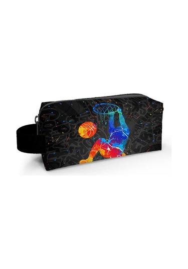 Coral High Kids Gri Basketbol Desenli Lacivert Kalem Çantası 22083