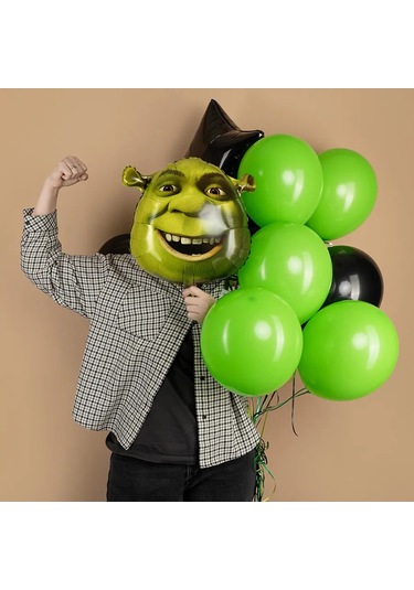 Davajdarit' Shrek Ogre Balonları 287282318 YEŞİL