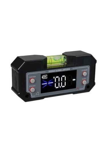 Novahub Su Terazisi Dijital Açı Ölçer Sıvı Seviye Bulucu Eğimölçer Xy Eksen Ahşap İşleme Siyah