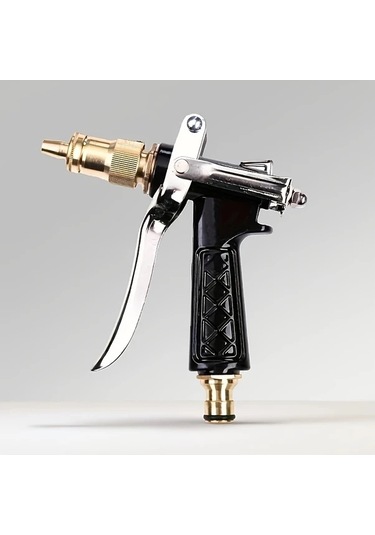 Honeybeeshop Siyah Yüksek Basınçlı Güç Yıkama Tabancası Dayanıklı Bakır Metal Manuel Araba Bahçe Püskürtme