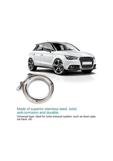 Ximistore9 Turbo Egzos Sistemi İçin 2.25 İnç V-band Klips + 2 Flanş Seti - Paslanmaz Çelik, Dayanıklı Ve Evrensel Uyumlu