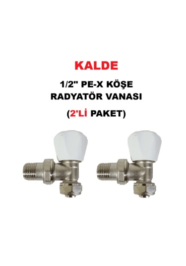 2'li Paket Köşe Radyatör Vanası Pe-x - Ø16 1/2"