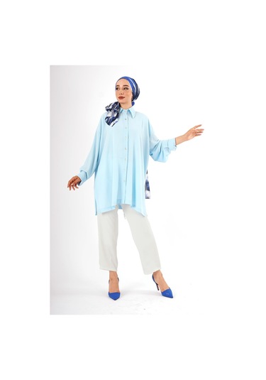 Fatma Sezen Over Size Tunik - Kadın Çok Renkli