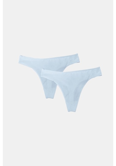 Malabadi Kadın Beyaz 2 Li Paket Modal String Tanga 186 Beyaz