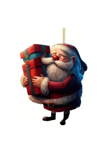 Dofolink Kahverengi Akrelik Noel Ağaç Dekorasyonu - 8 Cm Boyunda Ani Stili, Kolay Asma, Ev Ve Araç Dekoru İçin Evrensel Kullanim