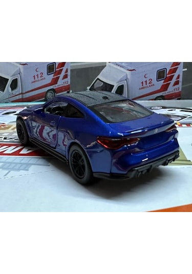 Oyuncak Metal Model Araba 1/36 Çek Bırak Bmw M4 Lacivert