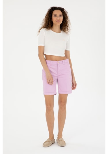 U.s. Polo Assn. Kadın Pembe Şort / Bermuda 50281722-vr041 Pembe