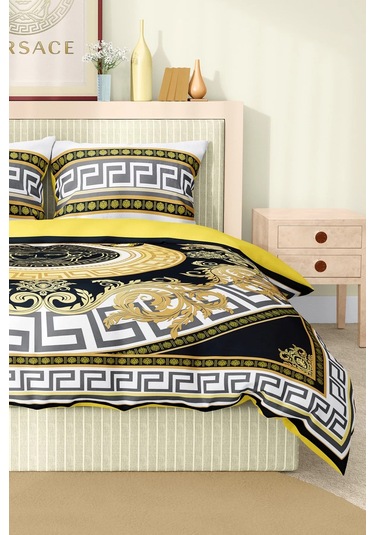 Marka Nevresim Takımı Çift Kişilik Pamuklu Saten Kumaş 6 Parça 3d Dijital Baskı Duvet Cover Set Model No:91 Renkli