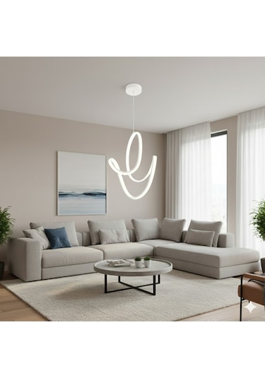 Badem Model Beyaz Kasa Anahtarlı Ayarlanabilir 3 Renk Led Avize Diğer