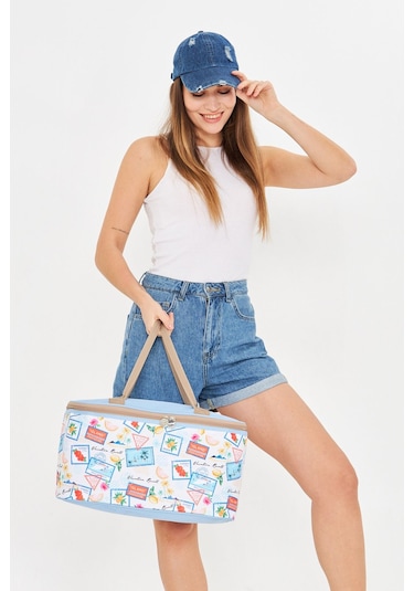 Superbag 22 Litre Piknik/kamp Çantası Sepeti. Termal Termos Çanta Sıcak-soğuk Koruma Sağlar Celine-20250134 Celine Çok Renkli