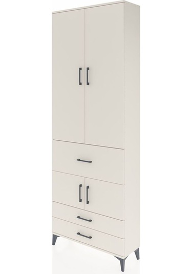 Arges Dolap 5 Raflı 3 Çekmeceli 4 Kapaklı 88x30x243 Aytaşı-ay... Aytaşı