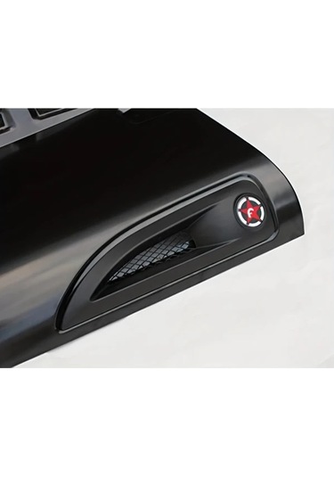 Xuweiwei Y-jp0114 Ön Kaput Kapağı Dekoratif Çerçeve Dayanıklı Abs Siyah Kırmızı Tasarım