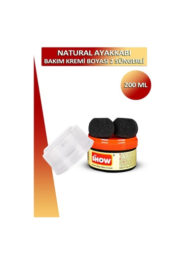 Show Ayakkabı Bakım Kremi Boyası 2 Süngerli 200 Ml 001