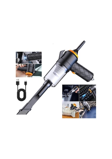 Suntek Elde Taşıma Kompakt Çok Yönlü Hava Tozu Ev Otomotiv Halı Siyah