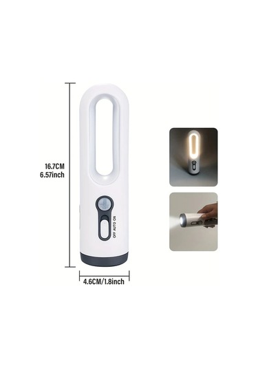 Brightnova 1pc Led Fener Gece Lambası Hareket Sensörlü Usb Şarjlı Taşınabilir Yatak Odası Okuma Kamp Acil Durum Altın