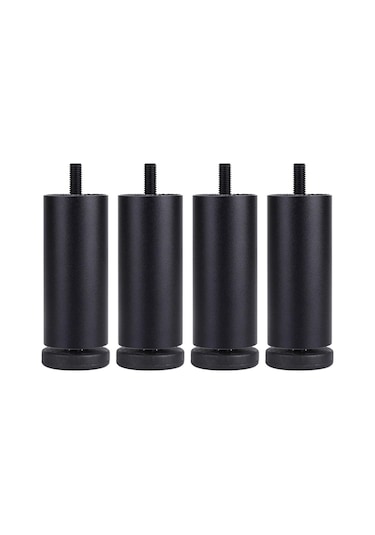 Suntek Magideal 4 Adet Alüminyum Alaşımlı Mobilya Ayakları Siyah-15cm