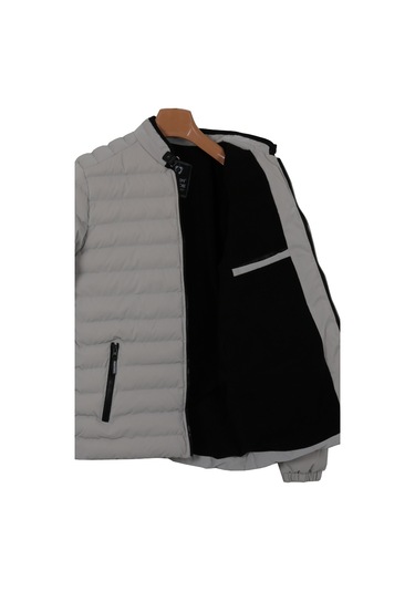 Erkek Dar Kesim Karbon Deri Şişme Mont Rar01227 001