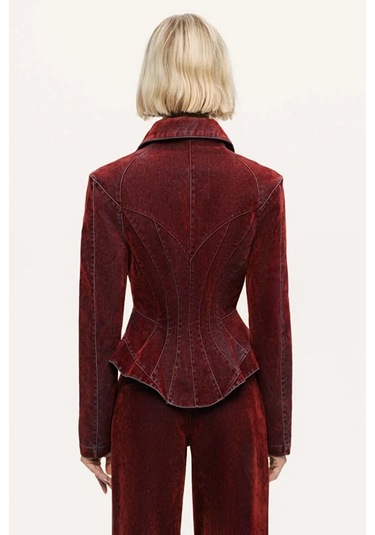 N26kd5322 Nocturne Ceket Bordo