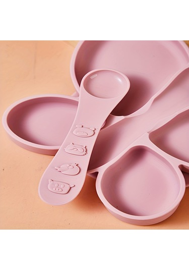 Besleme Tepsisi, Kelebek Tepsi Ve Kaşık, Kendi Kendine Beslenmeye Uygun, Vantuzlu Tasarıma Sahip