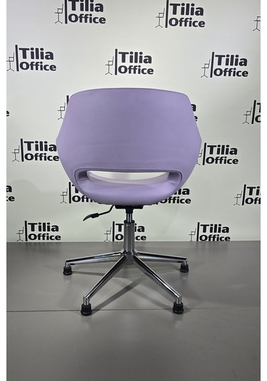 Monaco Çalışma Kesim Koltuğu Konik Sabit Ayak Lila