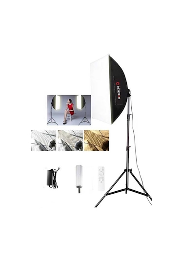Deyatech Softbox 60 x 90 CM 120W 3000-5500K Led Video Ve Fotoğraf Çekim Işığı