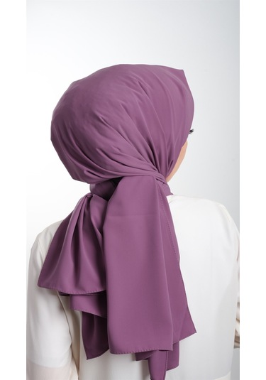 Şarabi Düz Klasik Şal Medine İpeği Sade 202103_08