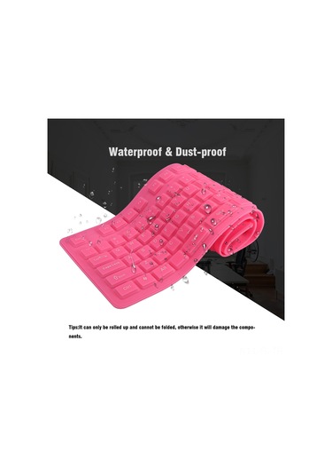 Lemestar "108 Tuşlu Usb Su Geçirmez Katlanabilir Silikon Klavye - Taşınabilir Ve Sessiz"