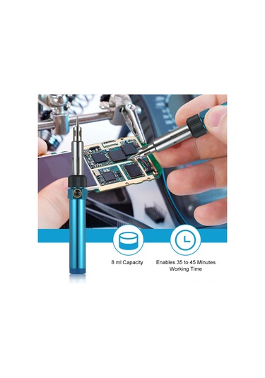 Yuntech01 Mavi Korduzsuz Gazli Uçak 3'ü 1 Arada: Hızlı Isınma, 1300 C Alev & 450 C Uç Sıcaklığı, Taşınabilir Tamir Aleti Gaz Dahil Değil